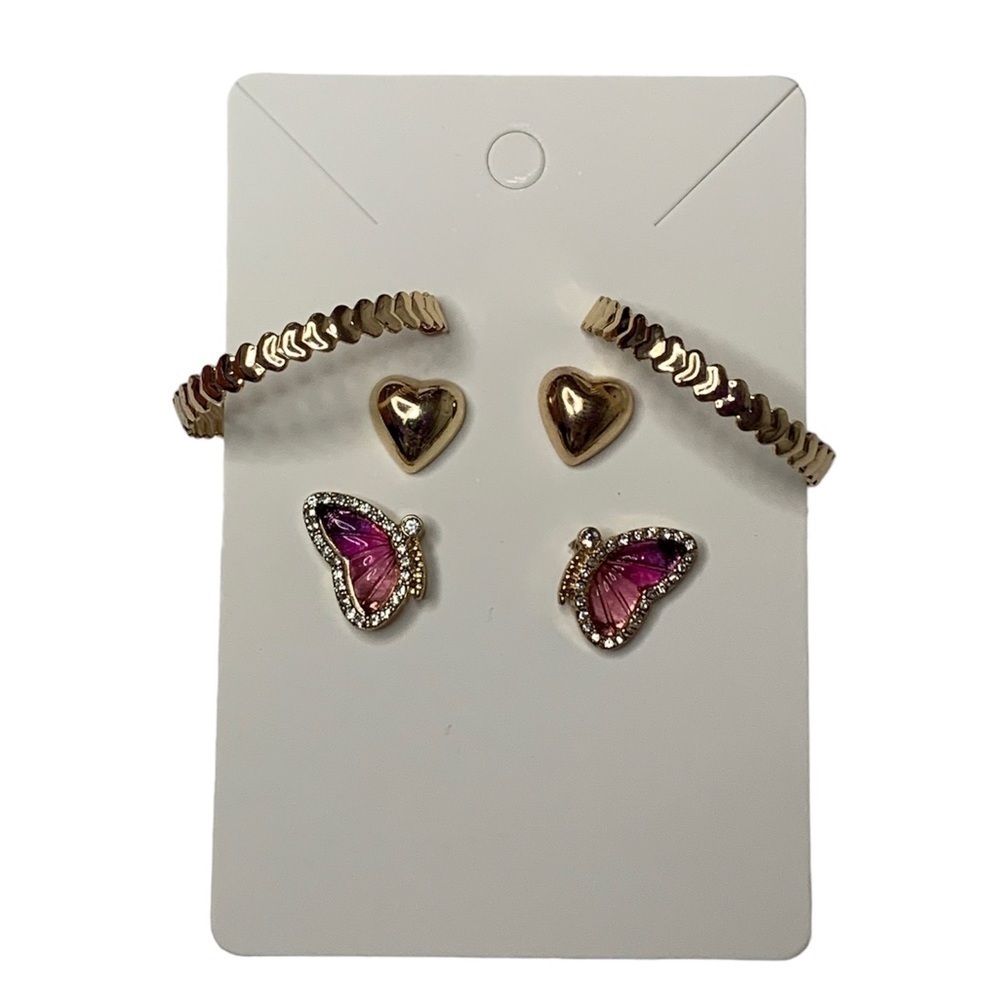 Gold hoop set